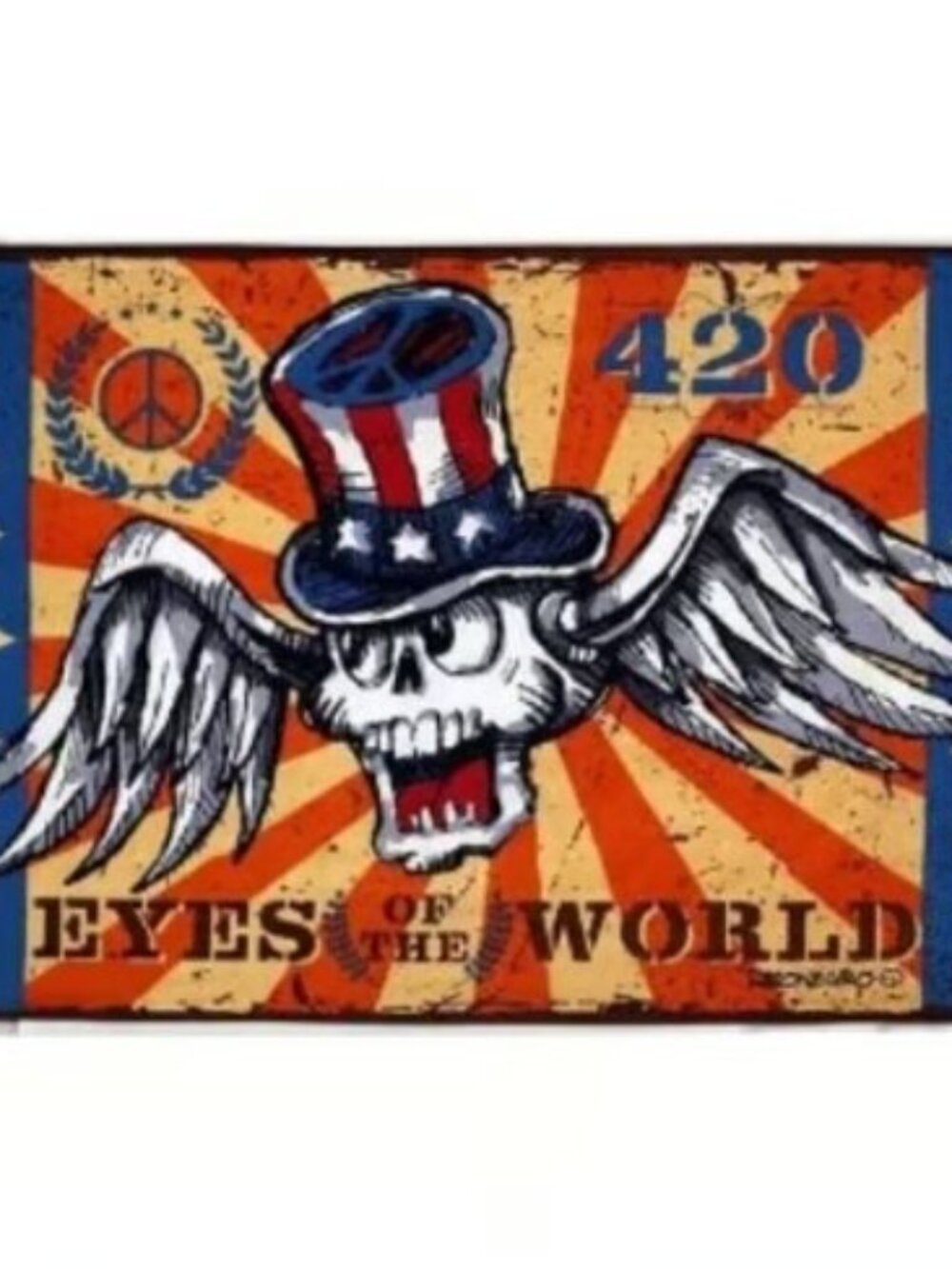 Eyes Of The World Tapestry by Tony Reonegro ~ w/Corner Loops ~ 60" x 90" ~ New!
